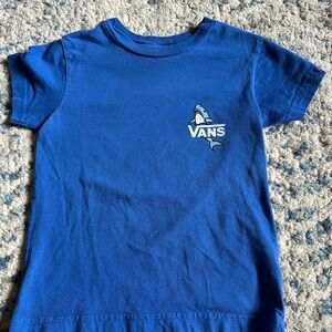 Bright blue Vans tshirt. Size 2T.